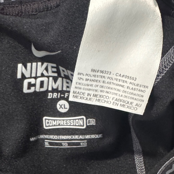 Nike Pro Combat Black Tights - Picture 5 of 5